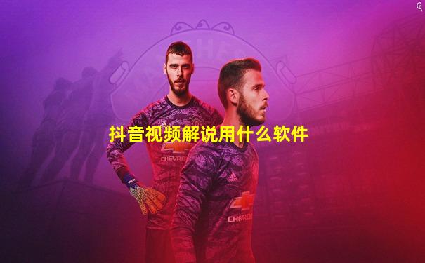 抖音视频解说用什么软件