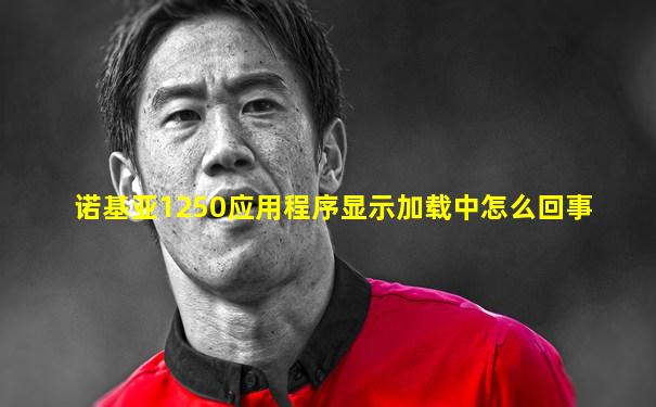 诺基亚1250应用程序显示加载中怎么回事